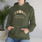 Lunar Rituals Moon Phases Hoodie | celestial wellness, ritual calendar