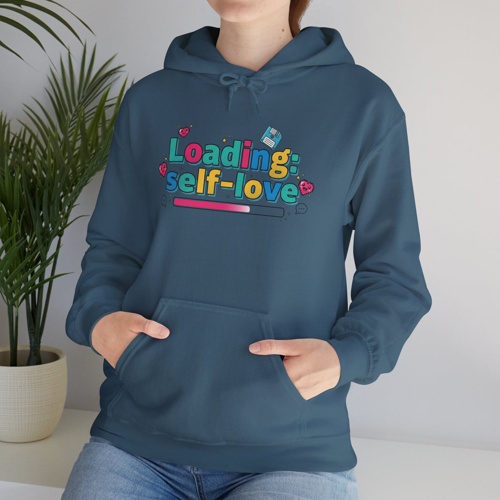Loading... Self Love pixel art Hoodie | Old Internet Aesthetic, 90s web nostalgia