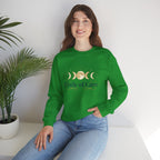 Cycle of Care Moon Phases Sweatshirt | celestial wellness, ritual calendar
