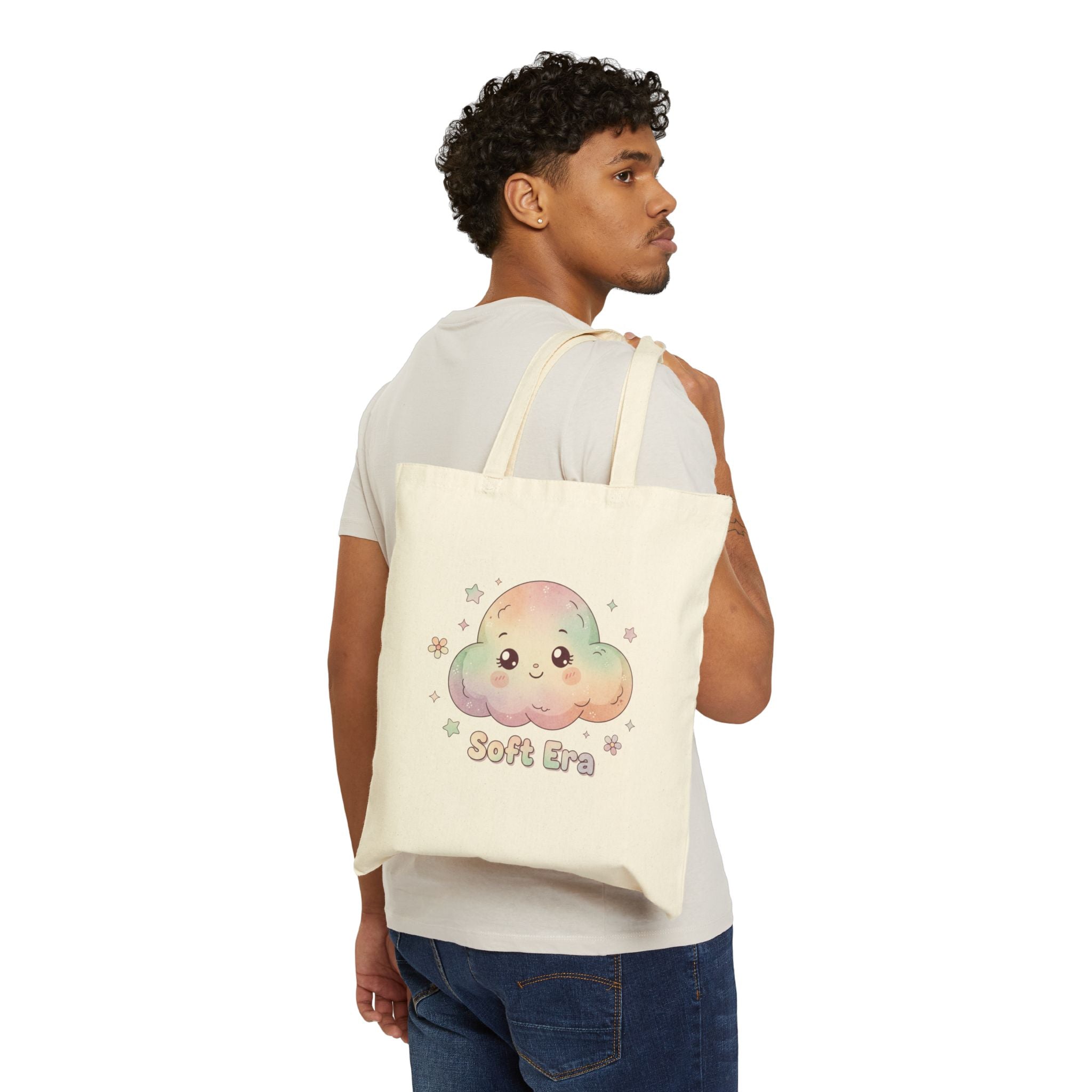 gentle cloud illustration Tote | Wholesome Surrealism, pastel kawaii design
