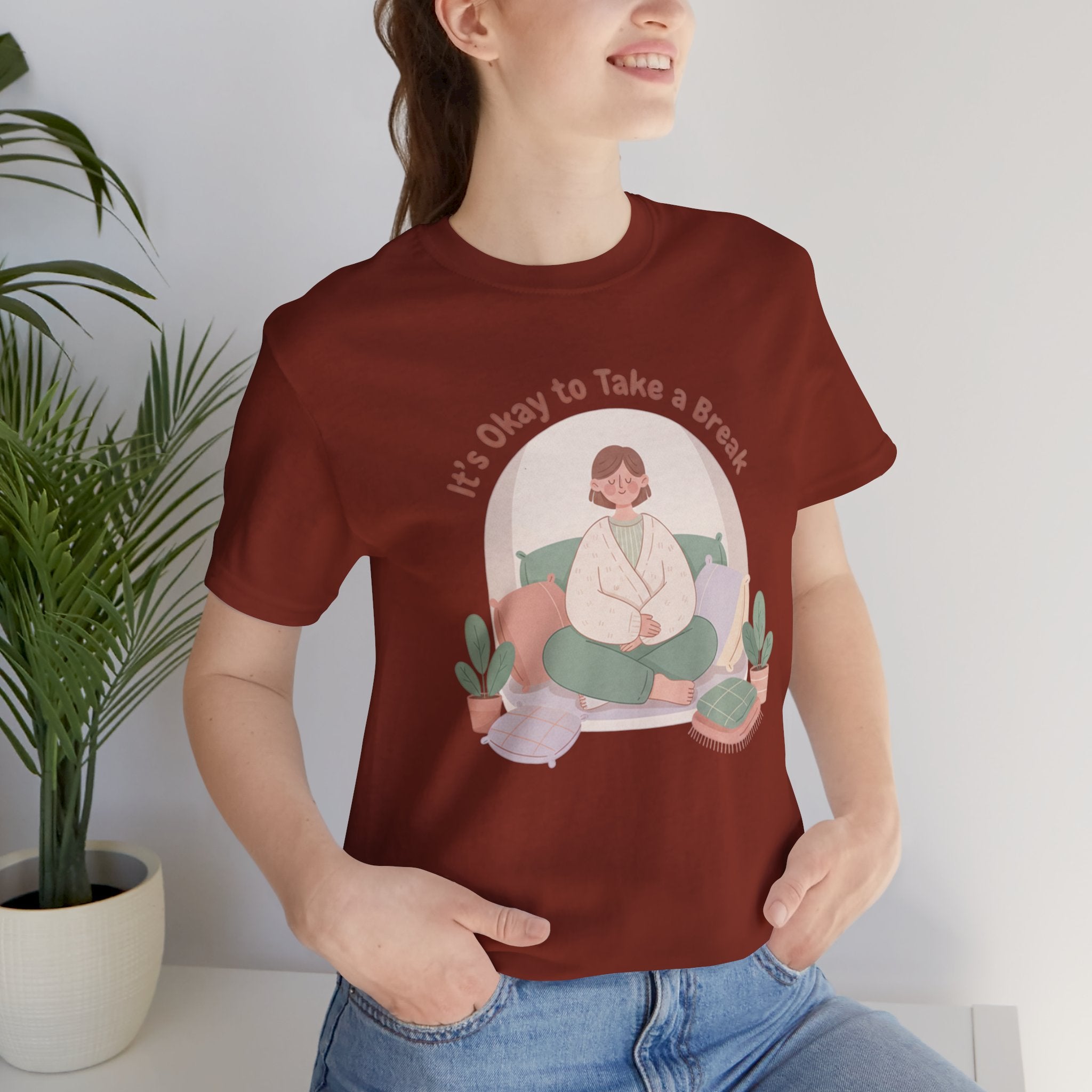 It's Okay to Take a Break Tee | self care shirt, burnout awareness