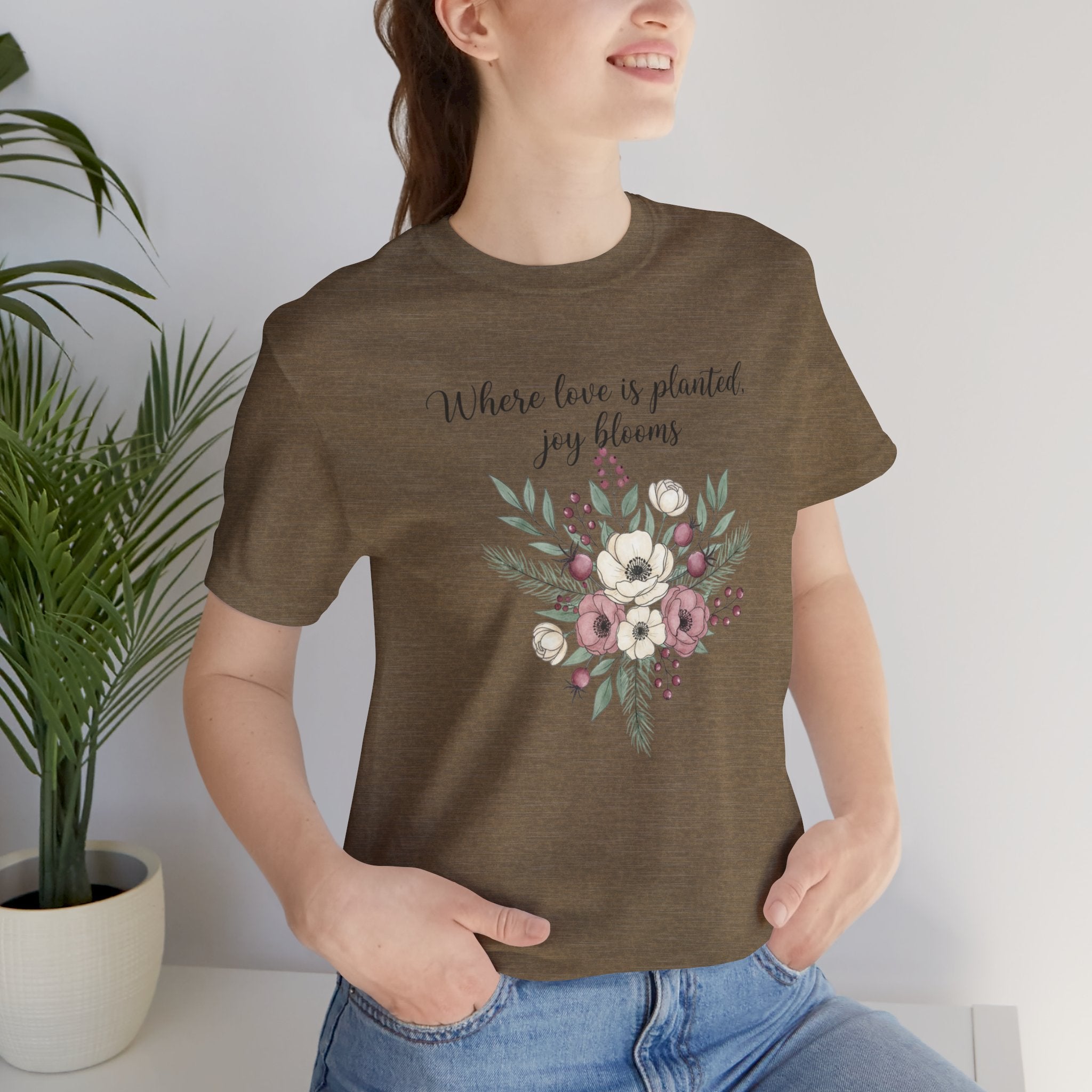 Cottagecore Winter Floral Bouquet T-Shirt