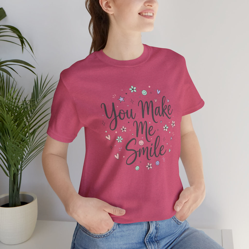 You Make Me Smile Tee | handwritten doodle, sketch aesthetic