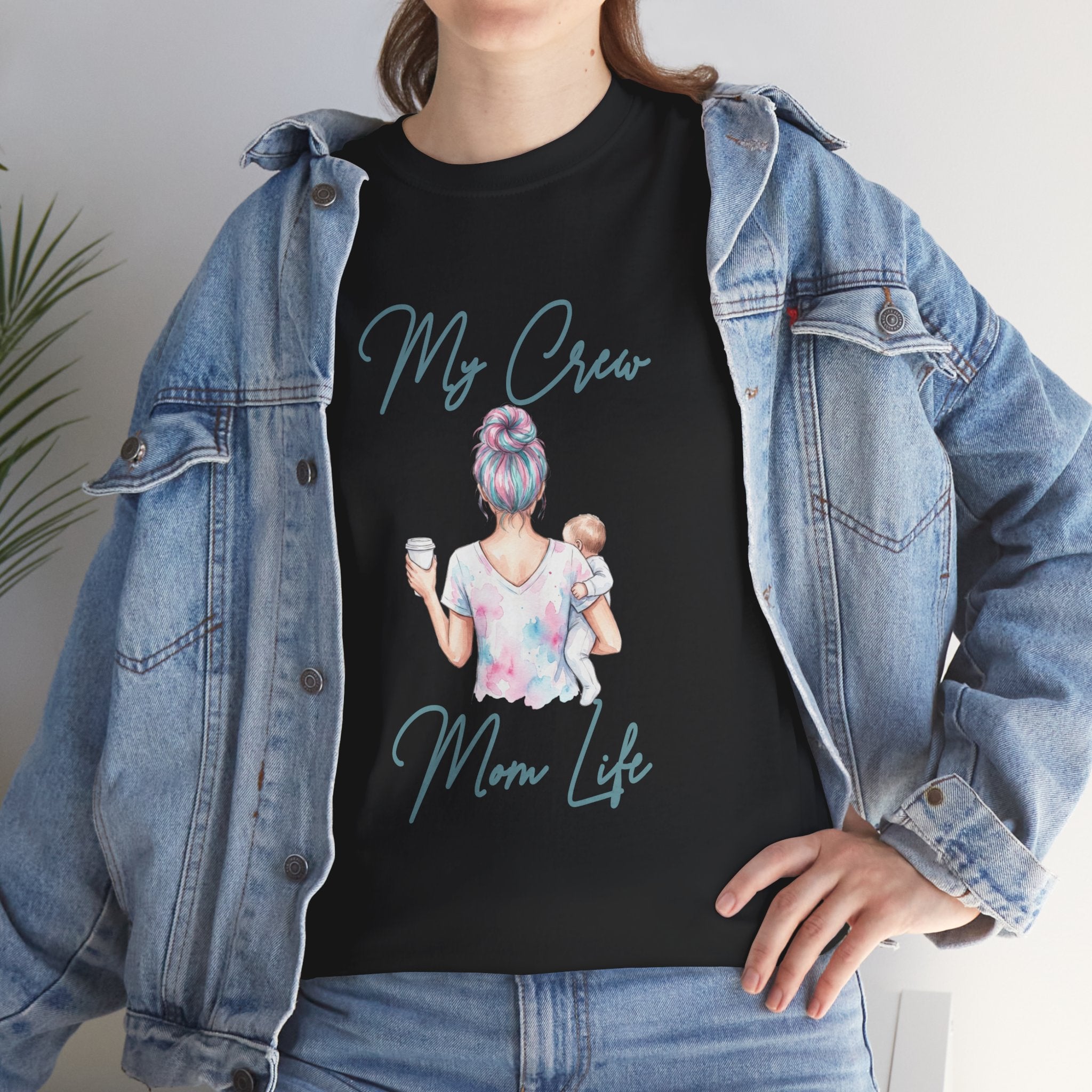 My Crew Mom Life Mom Bun Shirt