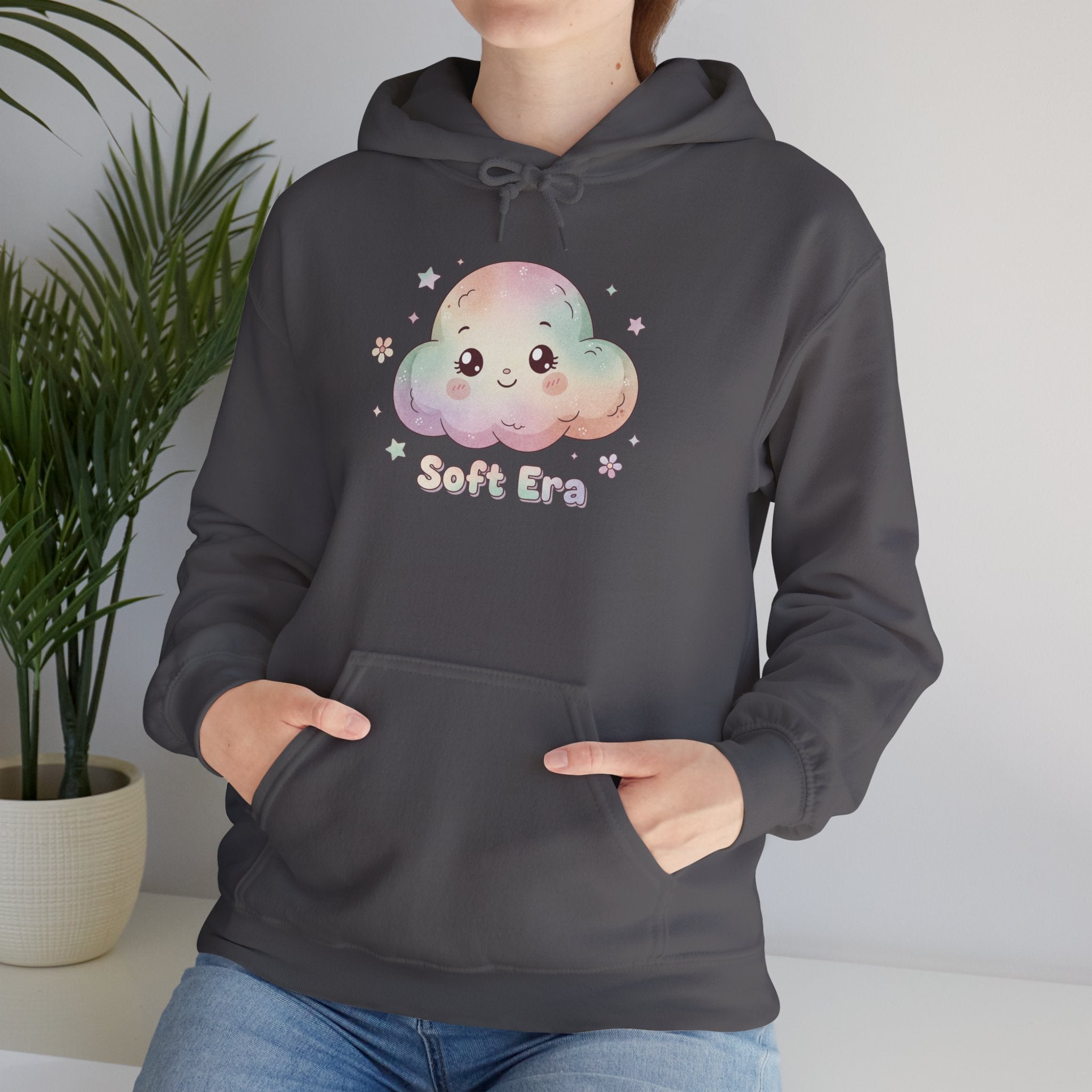 gentle cloud creature hoodie | wholesome surrealism, pastel kawaii