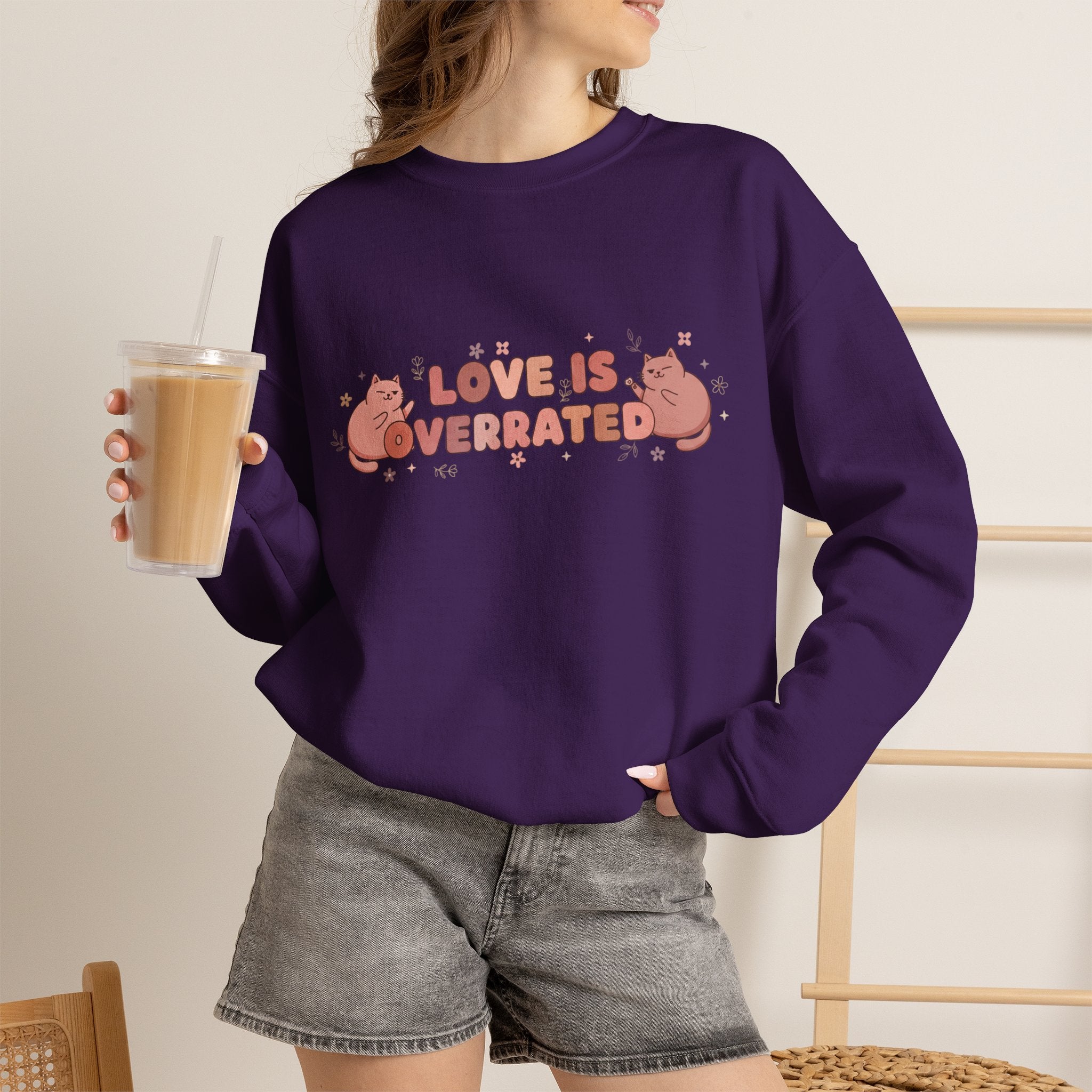"Love Is Overrated" Pullover