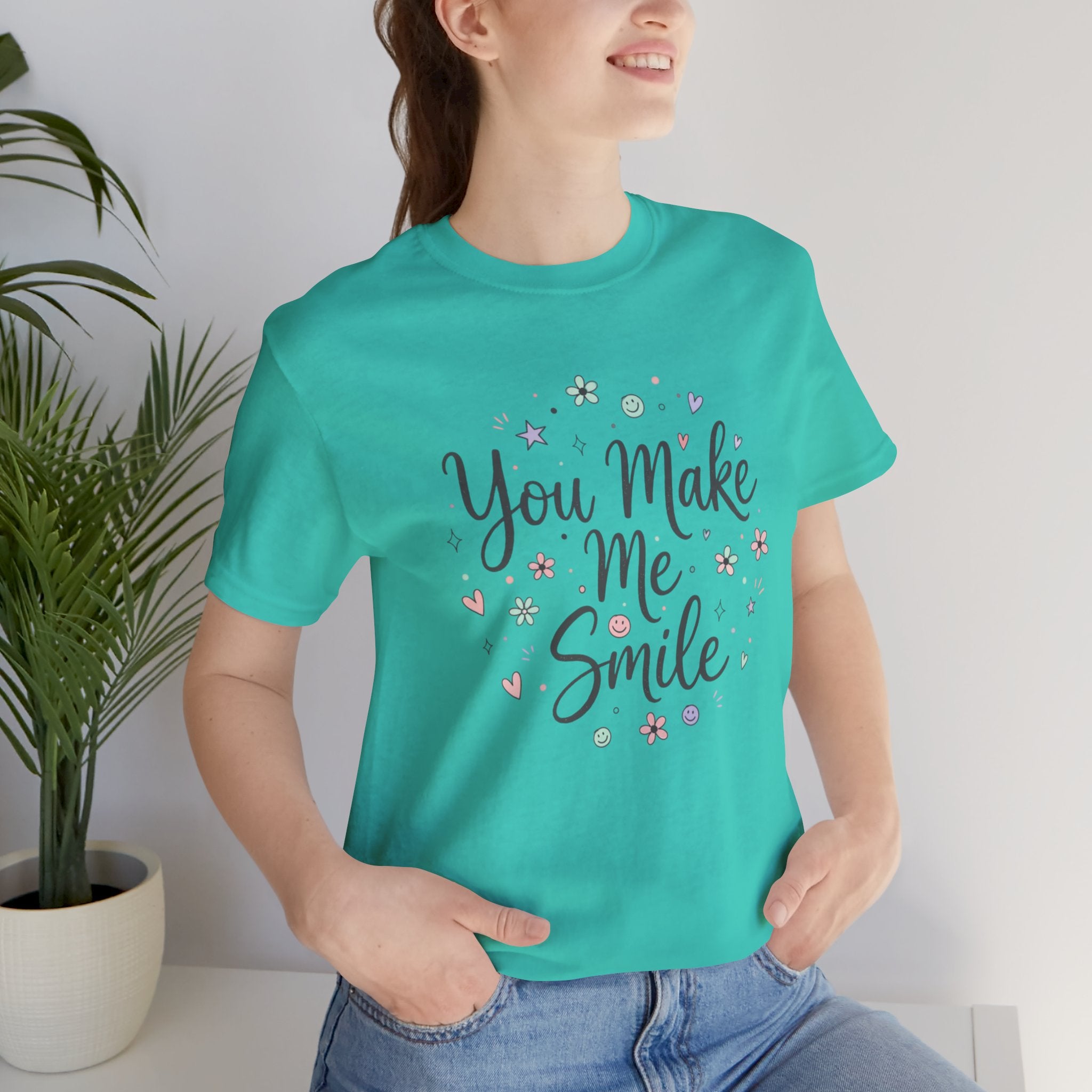 You Make Me Smile Tee | handwritten doodle, sketch aesthetic