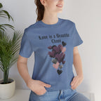 distressed grunge heart tee | Love Is A Beautiful Chaos shirt