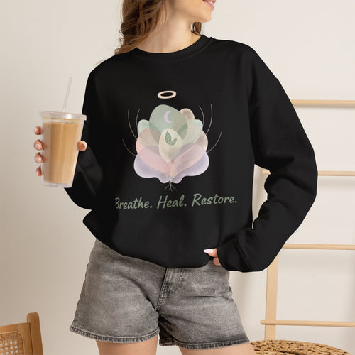 "Breathe. Heal. Restore." Comfort Pullover