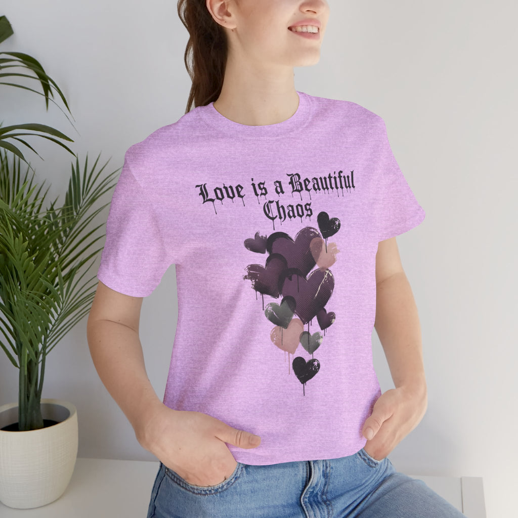 distressed grunge heart tee | Love Is A Beautiful Chaos shirt