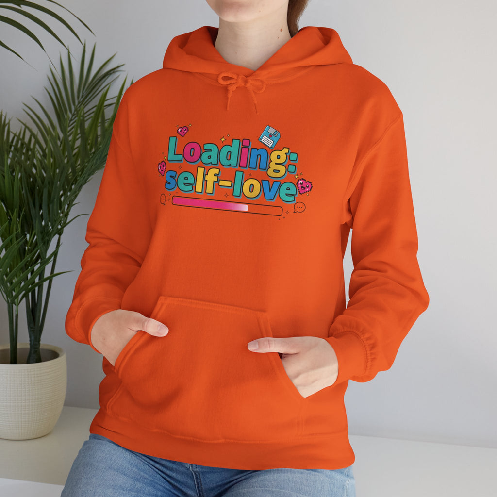 Loading... Self Love pixel art Hoodie | Old Internet Aesthetic, 90s web nostalgia