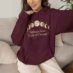 "Embrace Your Cycle of Change" Spiritual Graphic Sweatshirt