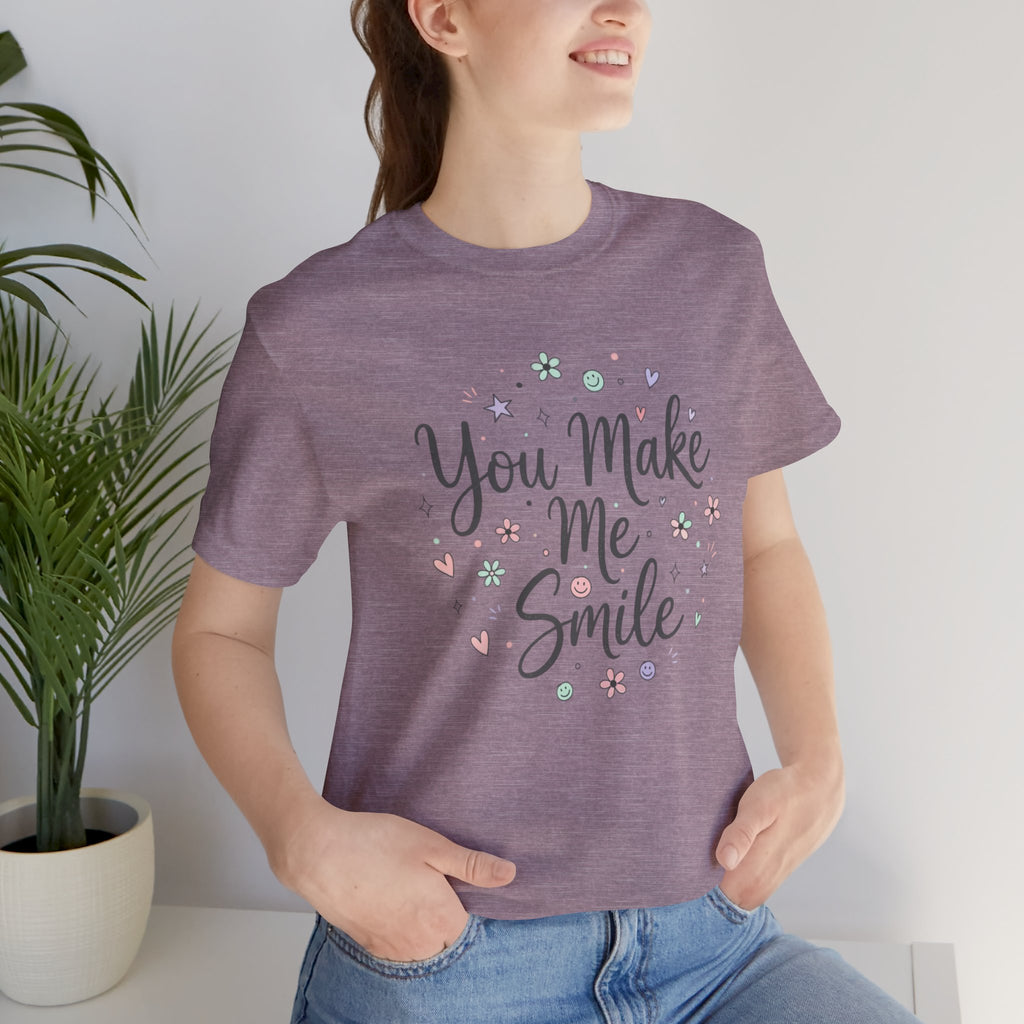 You Make Me Smile Tee | handwritten doodle, sketch aesthetic