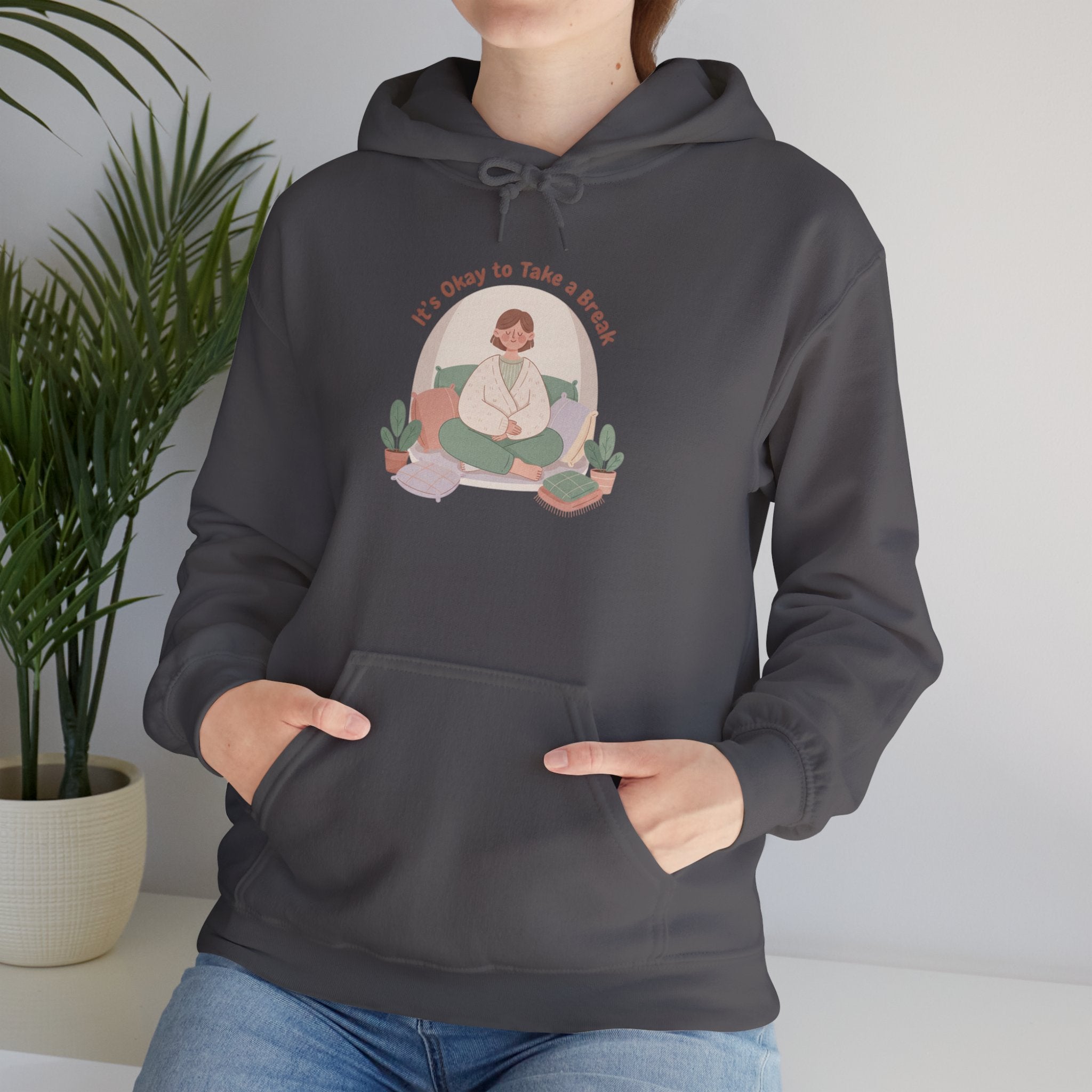 careful with me hoodie | burnout & mental health, self care sweatshirt