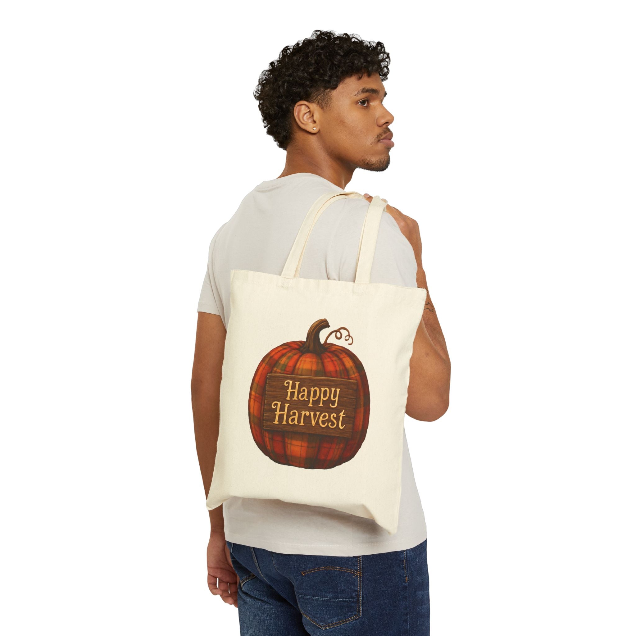 Happy Harvest Pumpkin Tote Bag