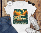 Curious Hearts Endless Paths RV Camping Shirt