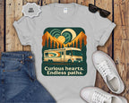 Curious Hearts Endless Paths RV Camping Shirt