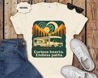 Curious Hearts Endless Paths RV Camping Shirt
