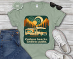 Curious Hearts Endless Paths RV Camping Shirt