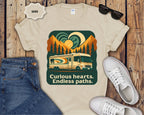 Curious Hearts Endless Paths RV Camping Shirt