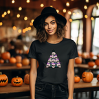 Skull Christmas Tree T-Shirt, Halloween Shirt, Spooky Tee, Holiday Apparel, Gothic Clothing, Festive Top