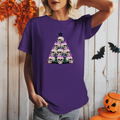Skull Christmas Tree T-Shirt, Halloween Shirt, Spooky Tee, Holiday Apparel, Gothic Clothing, Festive Top