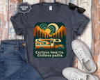 Curious Hearts Endless Paths T-Shirt | Class C RV Design