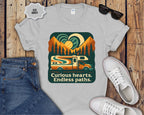 Curious Hearts Endless Paths T-Shirt | Class C RV Design