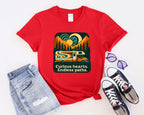 Curious Hearts Endless Paths T-Shirt | Class C RV Design