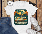 Curious Hearts Endless Paths T-Shirt | Class C RV Design