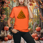 Christmas Pumpkin Tree Shirt, Holiday Fall Festive Tee, Xmas Winter Thanksgiving Tshirt, Halloween Seasonal Top, Autumn Festivity Apparel