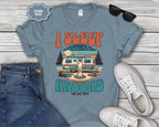 Retro Camper RV I Sleep Around In My RV T-Shirt | Vintage Travel Camper Graphic
