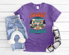 Retro Camper RV I Sleep Around In My RV T-Shirt | Vintage Travel Camper Graphic