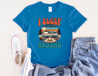 Retro Camper Van I Sleep Around T-Shirt | Vintage Road Trip Shirt