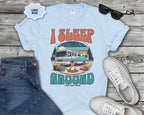 Class A RV I Sleep Around T-Shirt | RV Life, Camper Humor