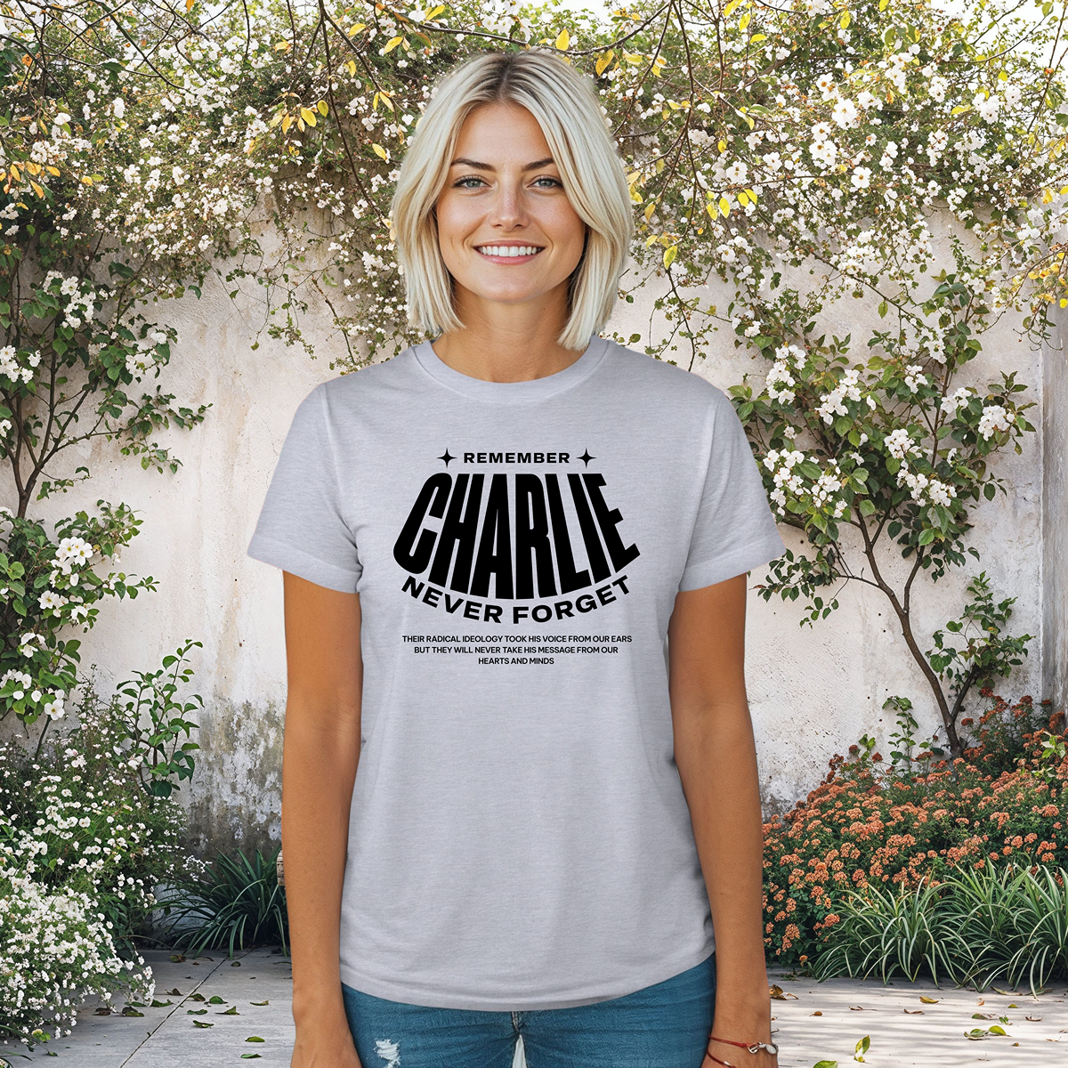 Memorial Tribute Tee - Remember Charlie, Women's Softstyle Tee, Grief Support Shirt, Celebration of Life T-Shirt, Commemorative [...]