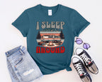 Retro RV I Sleep Around Camping T-Shirt | Vintage Camper Graphic