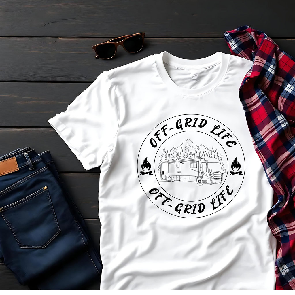 Off-Grid Life Class A RV T-Shirt