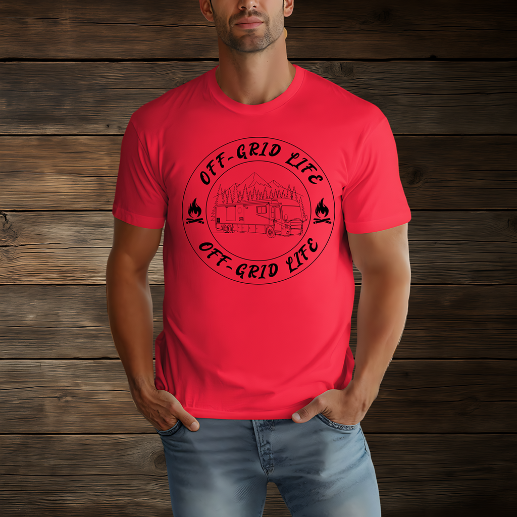 Off-Grid Life Class A RV T-Shirt