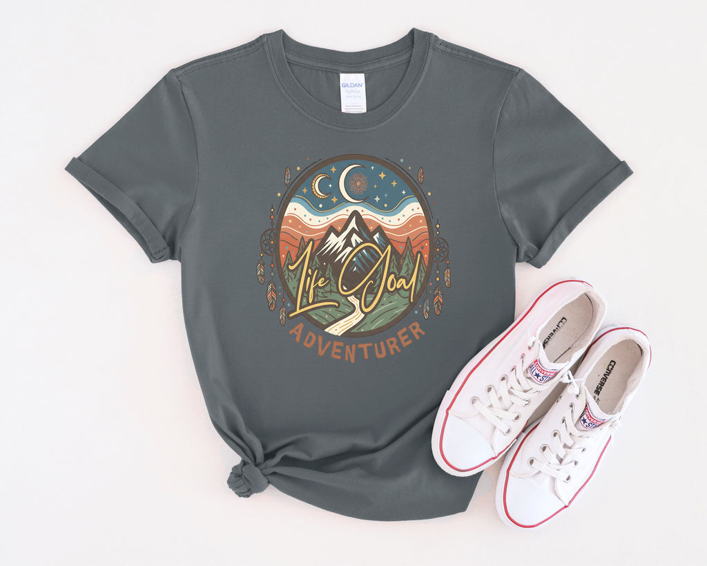 Life Goal Adventurer Boho Camping T-Shirt