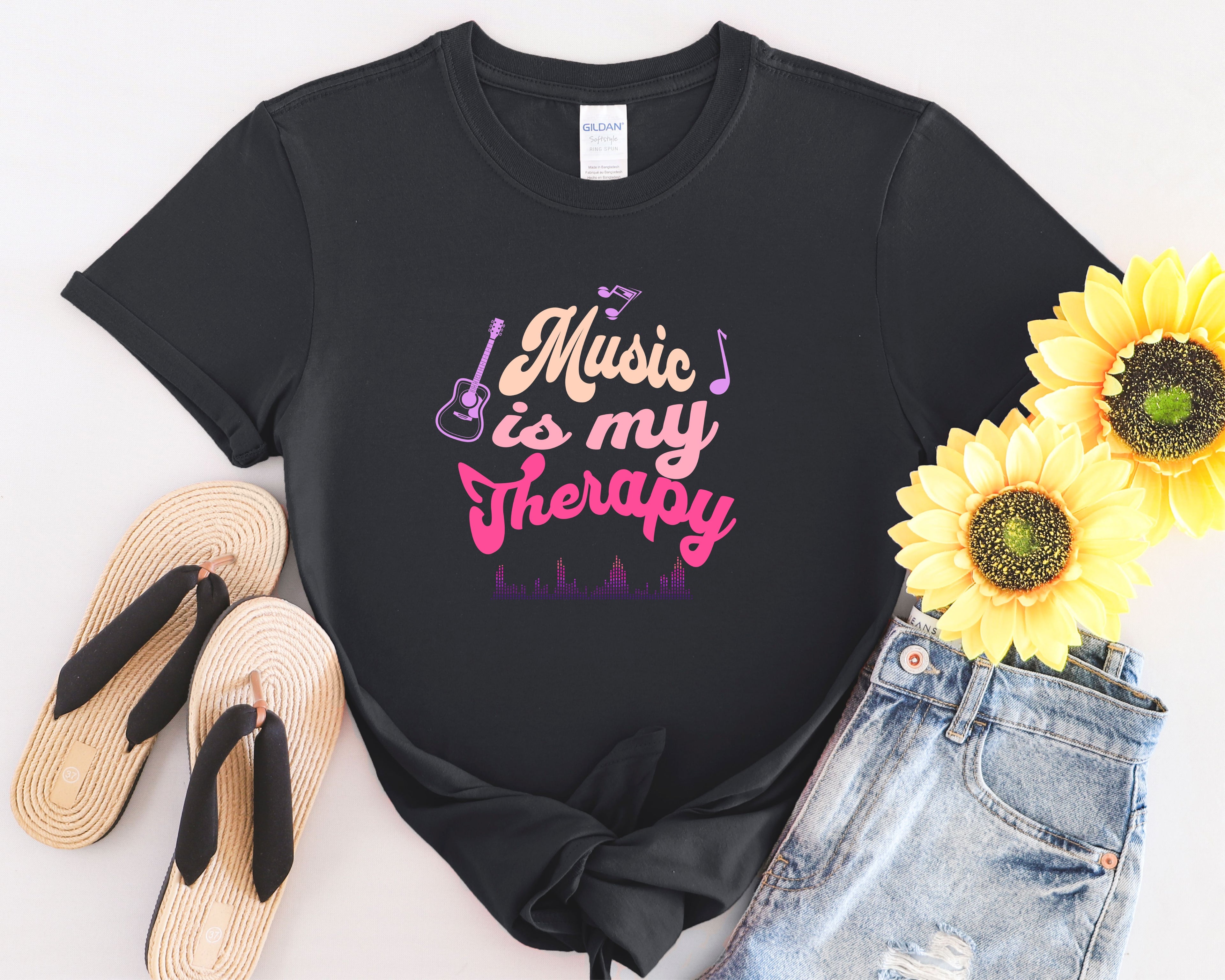 Music Is My Therapy T-Shirt