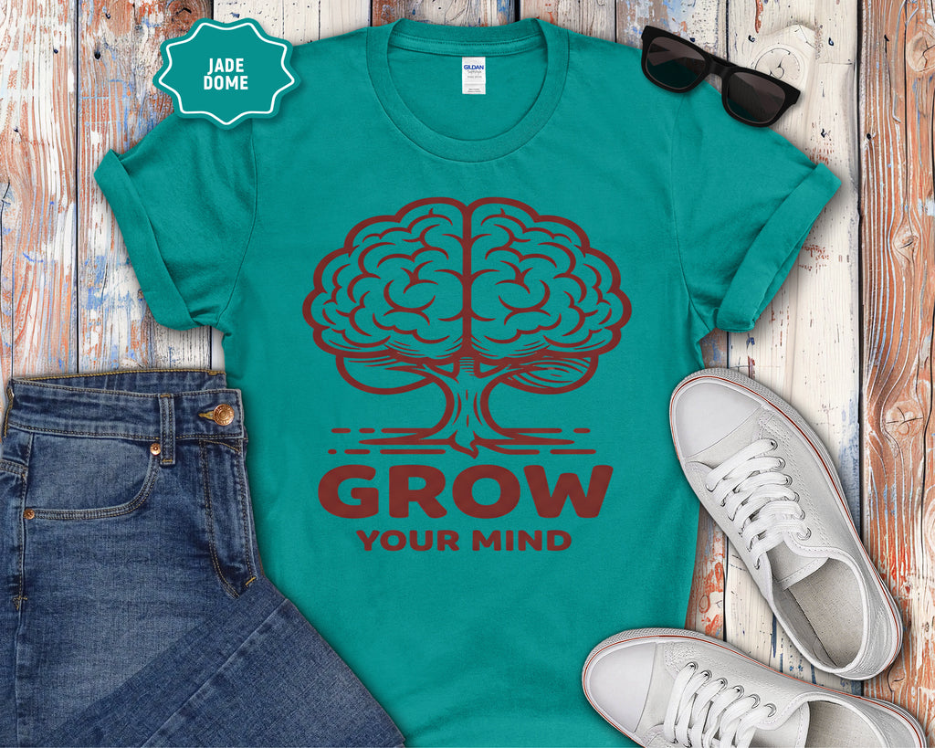 Grow Your Mind brain tree T-Shirt
