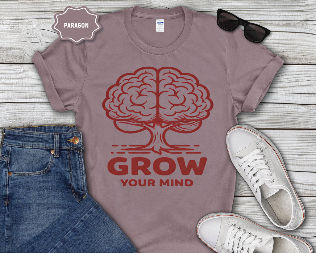 Grow Your Mind brain tree T-Shirt