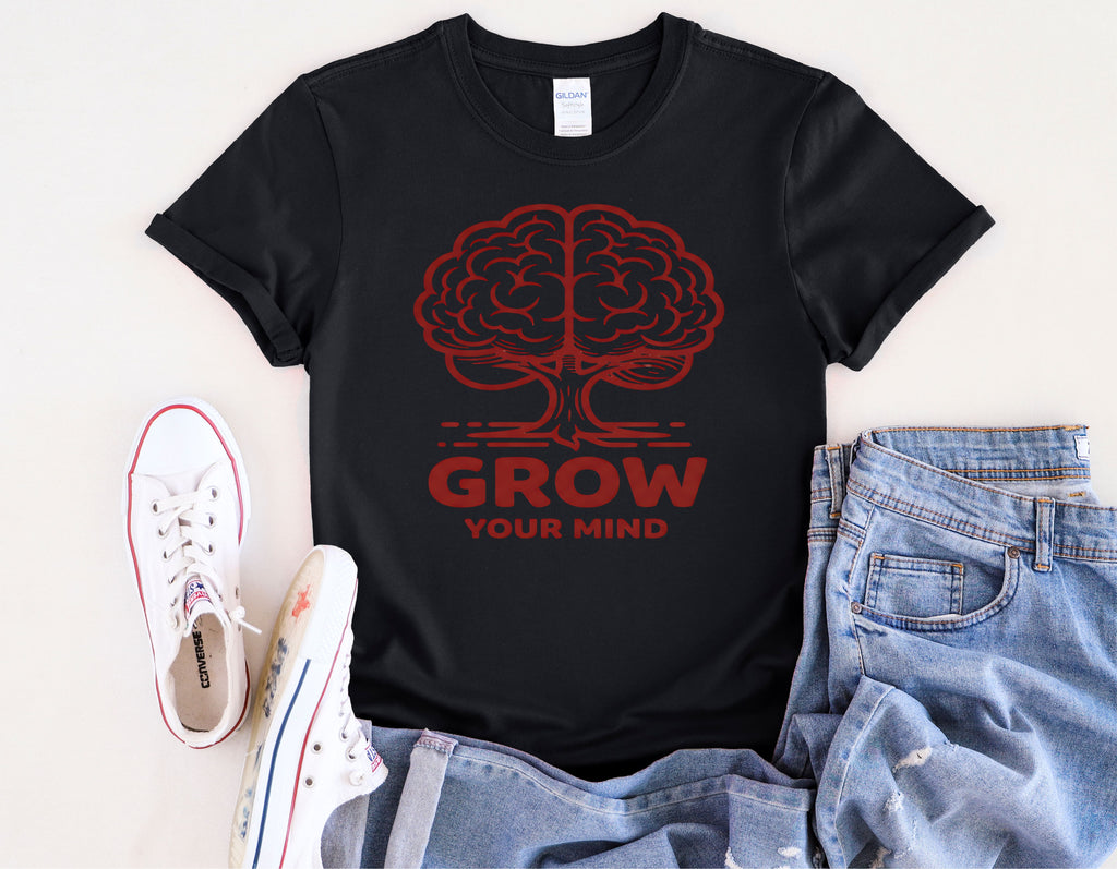 Grow Your Mind brain tree T-Shirt
