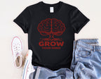 Grow Your Mind brain tree T-Shirt