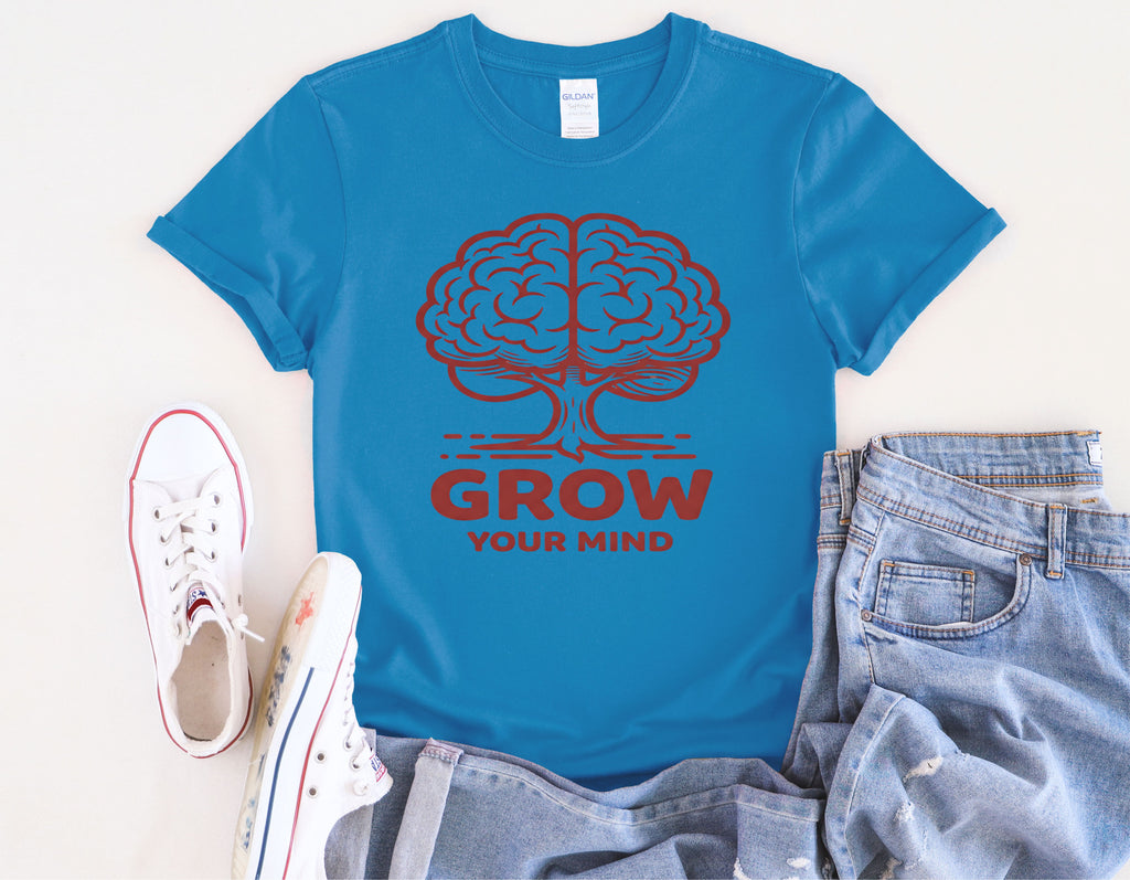 Grow Your Mind brain tree T-Shirt