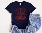 Grow Your Mind brain tree T-Shirt