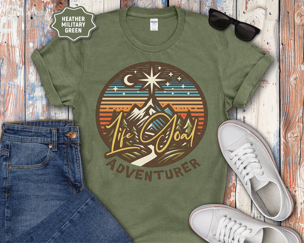 Life Goal Adventurer Camping T-Shirt
