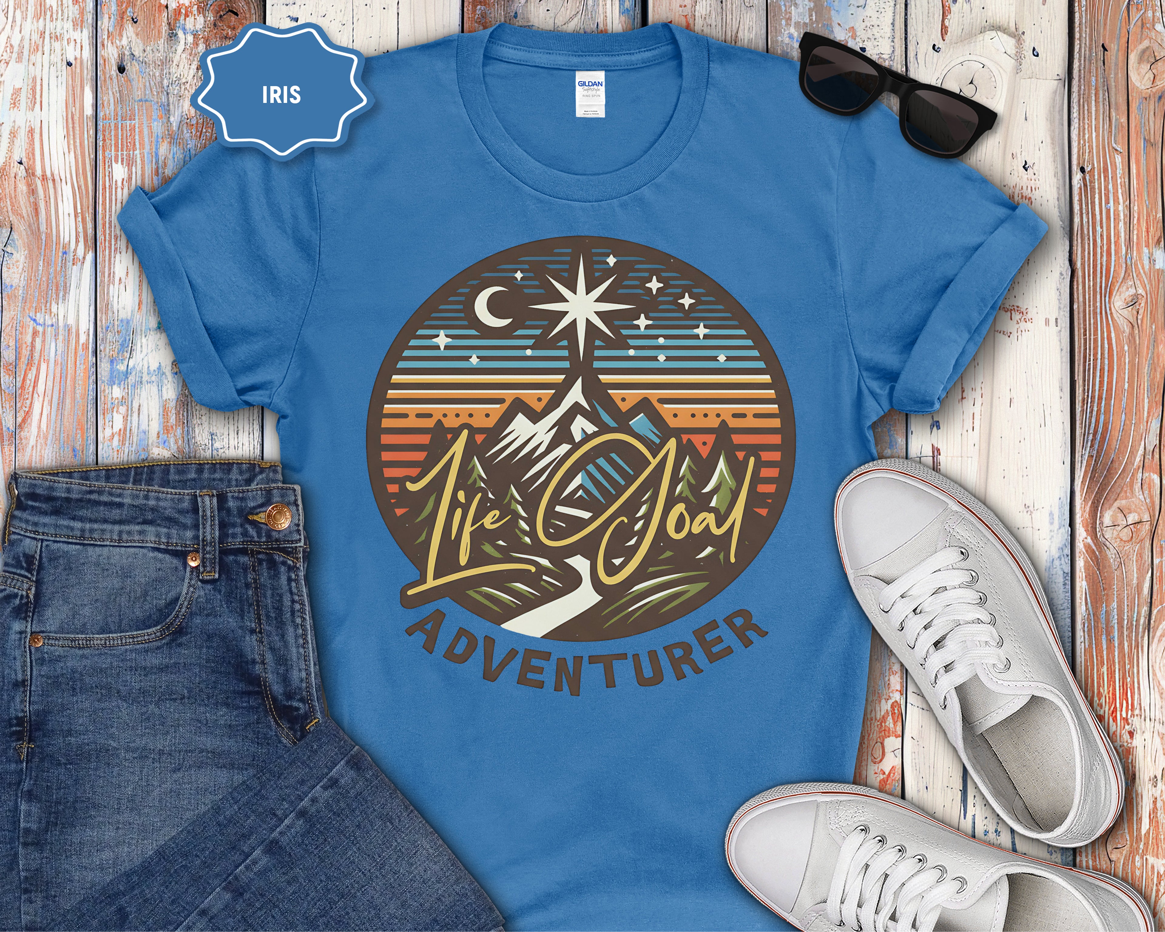 Life Goal Adventurer Camping T-Shirt