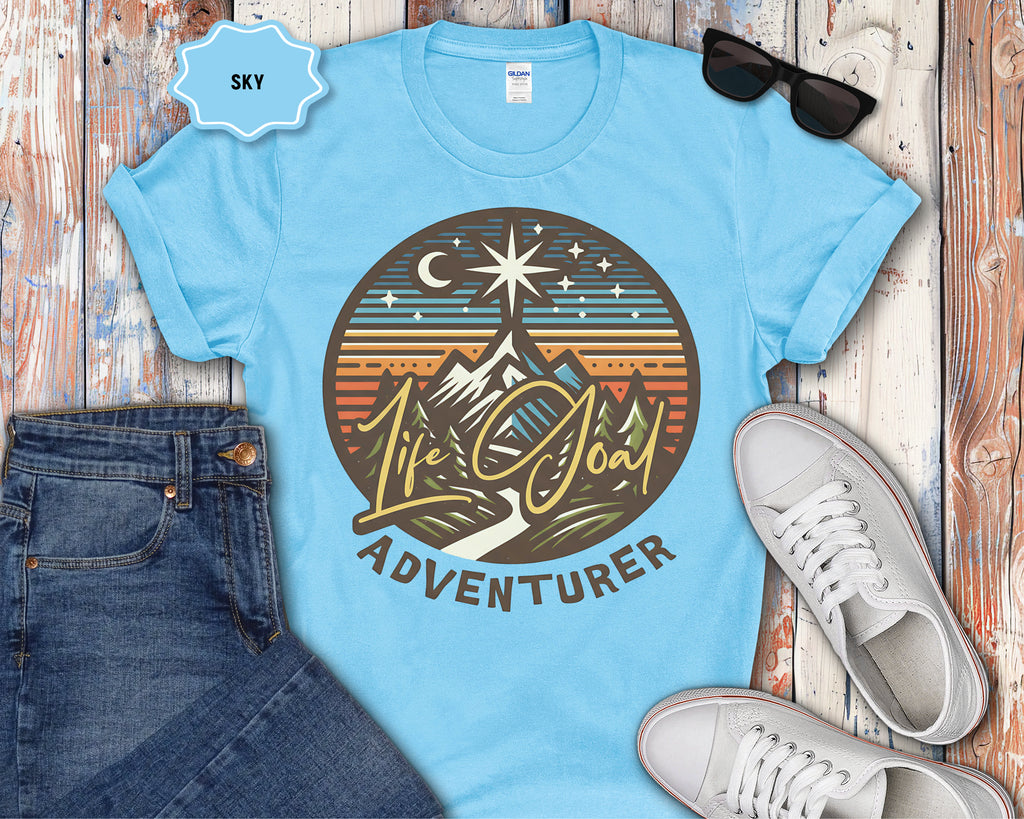 Life Goal Adventurer Camping T-Shirt